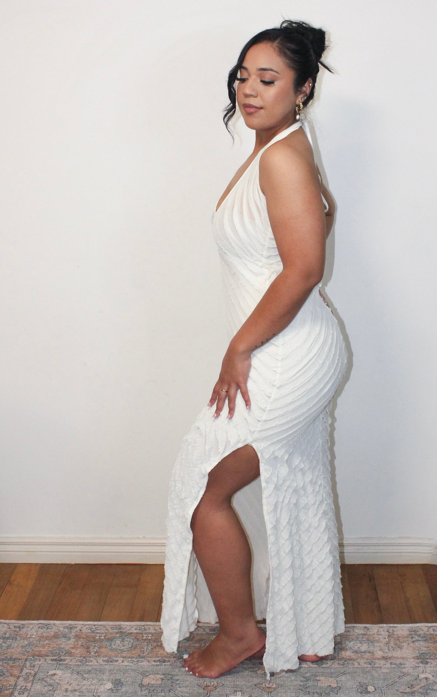 'Nia' Maxi Dress - White