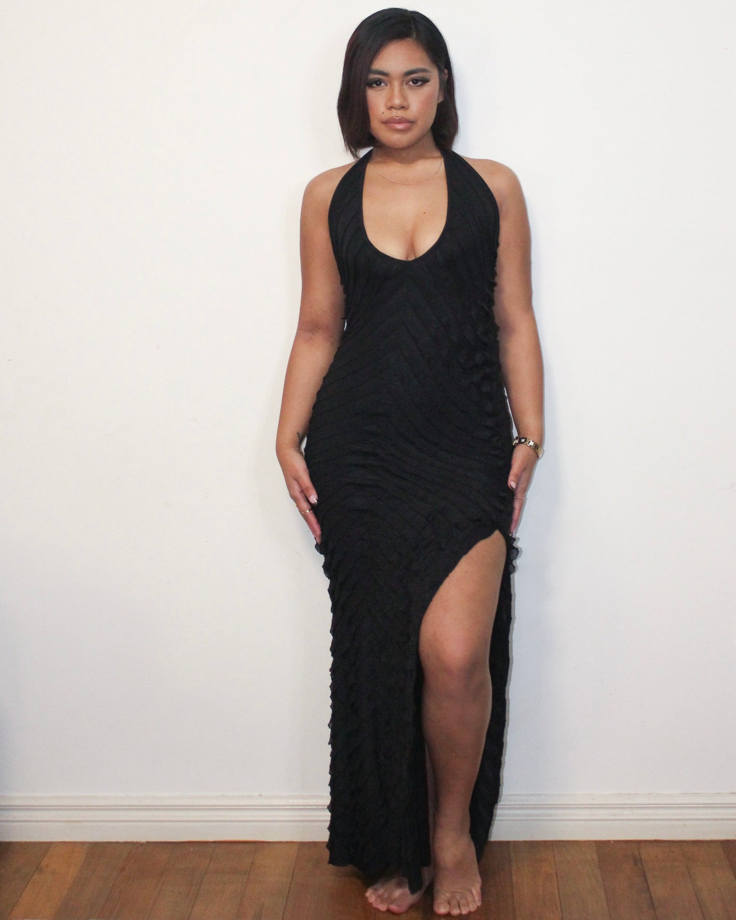 'Nia' Maxi Dress - Black