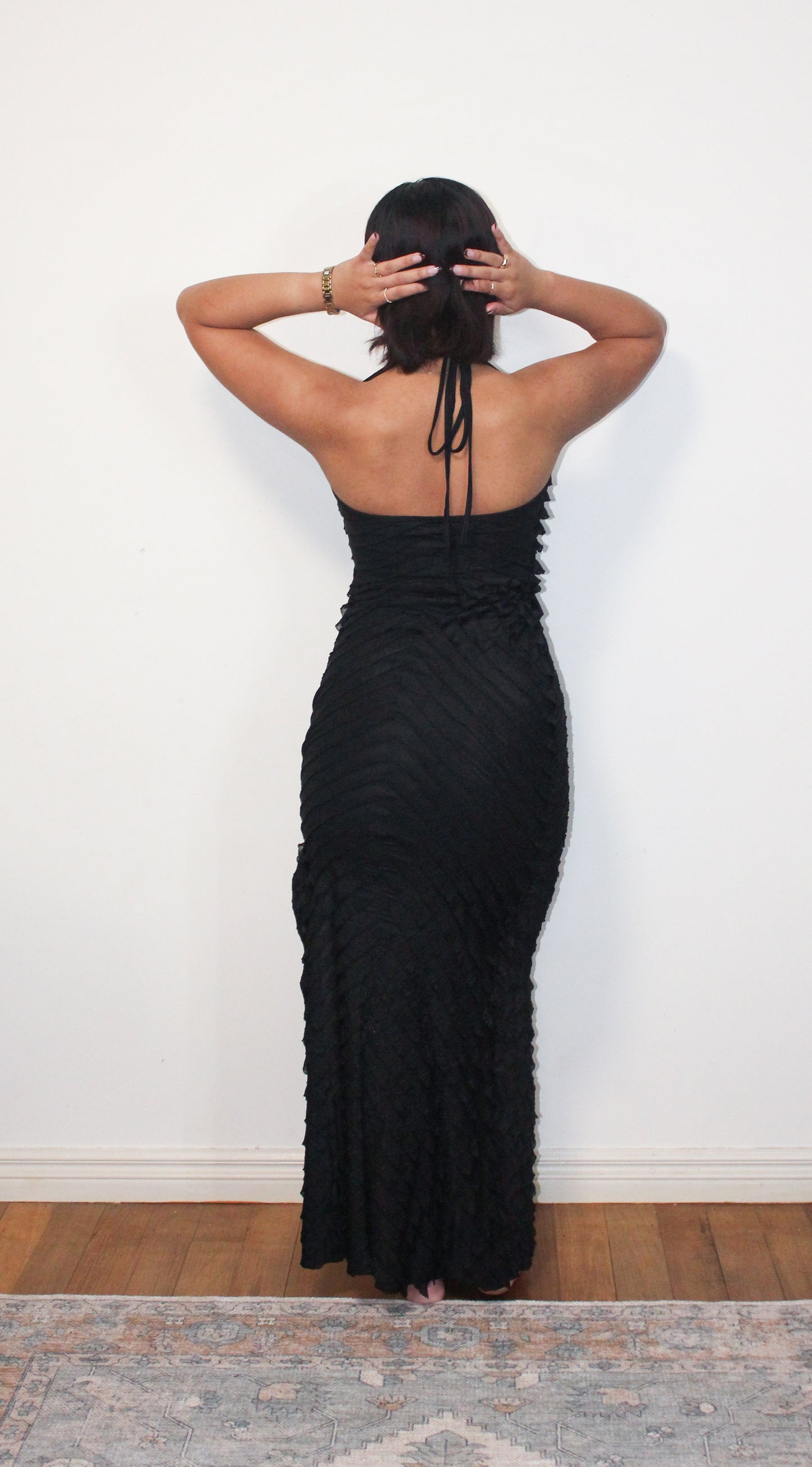 'Nia' Maxi Dress - Black