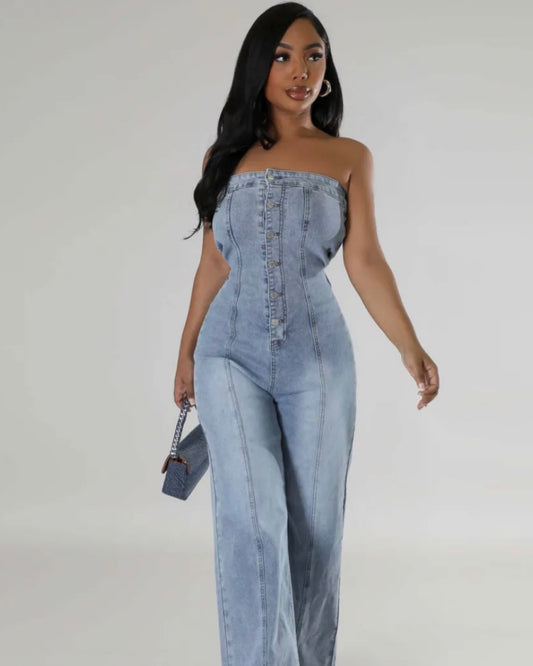 'Ready to go' Denim Jumpsuit